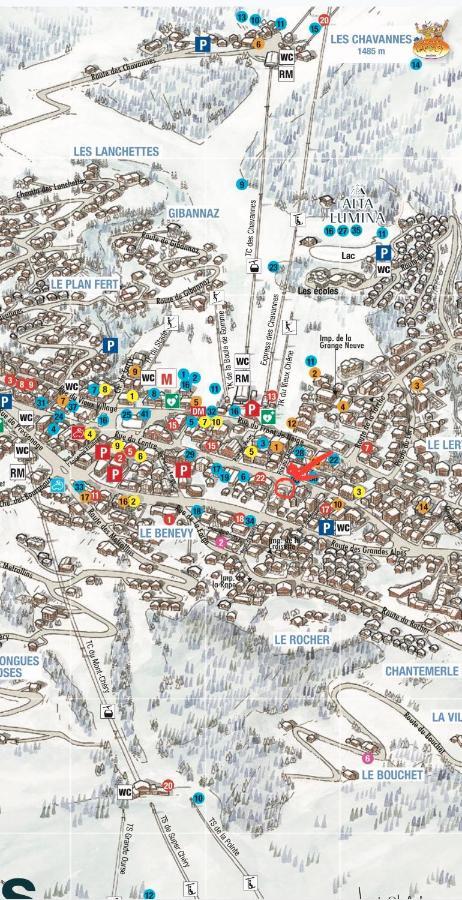 לה ג'ט Appartement De Standing Plein Centre Station, 50M Des Pistes מראה חיצוני תמונה